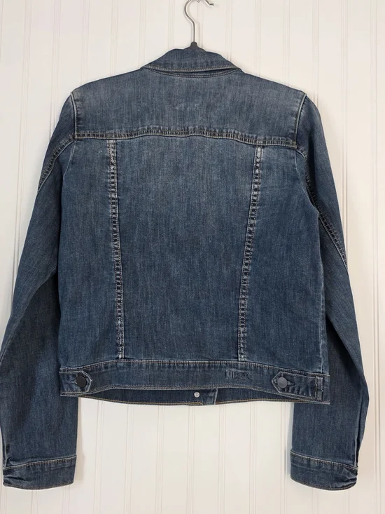 Kut From The Kloth Classic Washed Blue Denim Jacket Size L - Picture 5 of 10